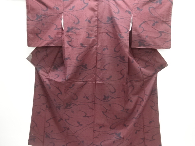 JAPANESE KIMONO / TOKAMACHI TSUMUGI / WOVEN LEAVES